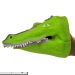 Soft Rubber Realistic 6 Inch Alligator Hand Puppet Natural Green  B01L2KNW56